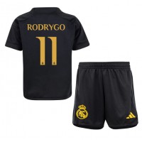 Real Madrid Rodrygo Goes #11 Tredjeställ Barn 2023-24 Korta ärmar (+ Korta byxor)